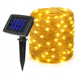 Girlanda Solarna Ogrodowa OZDOBNA Łańcuch Świetlny 100 LED Ciepła Barwa-5904703014287