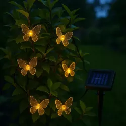 GIRLANDA SOLARNA lampka OGRODOWA LED motylek Świetlna Solarne Ogrodowe-5904703018827