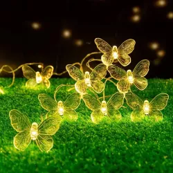 GIRLANDA SOLARNA lampka OGRODOWA LED motylek Świetlna Solarne Ogrodowe-5904703018827