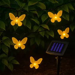 GIRLANDA SOLARNA lampka OGRODOWA LED motylek Świetlna Solarne Ogrodowe-5904703018827