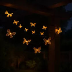 GIRLANDA SOLARNA lampka OGRODOWA LED motylek Świetlna Solarne Ogrodowe-5904703018827