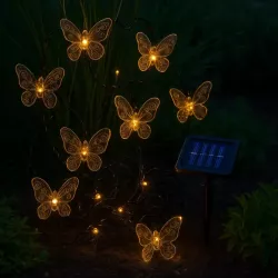 GIRLANDA SOLARNA lampka OGRODOWA LED motylek Świetlna Solarne Ogrodowe-5904703018827