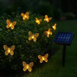 GIRLANDA SOLARNA lampka OGRODOWA LED motylek Świetlna Solarne Ogrodowe-5904703018827