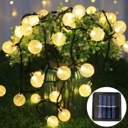 Girlanda solarna ogrodowa 5m 20x KULKI LED Świetlna Lampki Solarne Ogrodowe-5908263387355