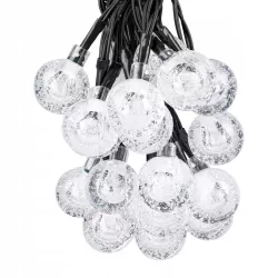 Girlanda solarna ogrodowa 5m 20x KULKI LED Świetlna Lampki Solarne Ogrodowe-5908263387355