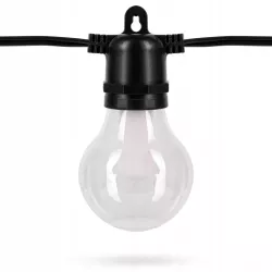 Girlanda Solarna Ogrodowa Świetlna 6,5M 10X Żarówka LED G50 płomień-5904703029014