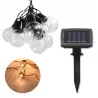 Girlanda solarna ogrodowa 10x LED KULKI Czujnik zmierzchu-5908263387379