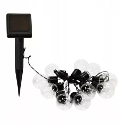 Girlanda solarna ogrodowa 10x LED KULKI Czujnik zmierzchu-5908263387379