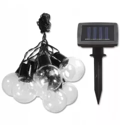 Girlanda solarna ogrodowa 10x LED KULKI Czujnik zmierzchu-5908263387379