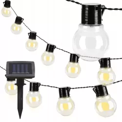 Girlanda solarna ogrodowa 10x LED KULKI Czujnik zmierzchu-5908263387379