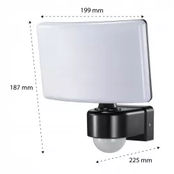 HALOGEN LED 30W LAMPA Z CZUJNIK RUCHU ZMIERZCHU NAŚWIETLACZ ZEWNĘTRZNY IP65-5904703006046