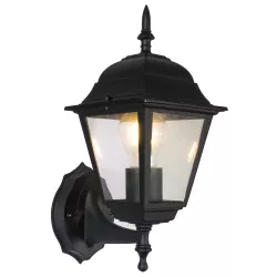 Lampa ścienna kinkiet w stylu vintage czarna bez źródła światła E27 - 8433325207540