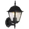 Lampa ścienna kinkiet w stylu vintage czarna bez źródła światła E27 - 8433325207540