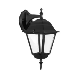 Lampa ścienna kinkiet w stylu vintage czarna bez źródła światła E27 - 8433325207557