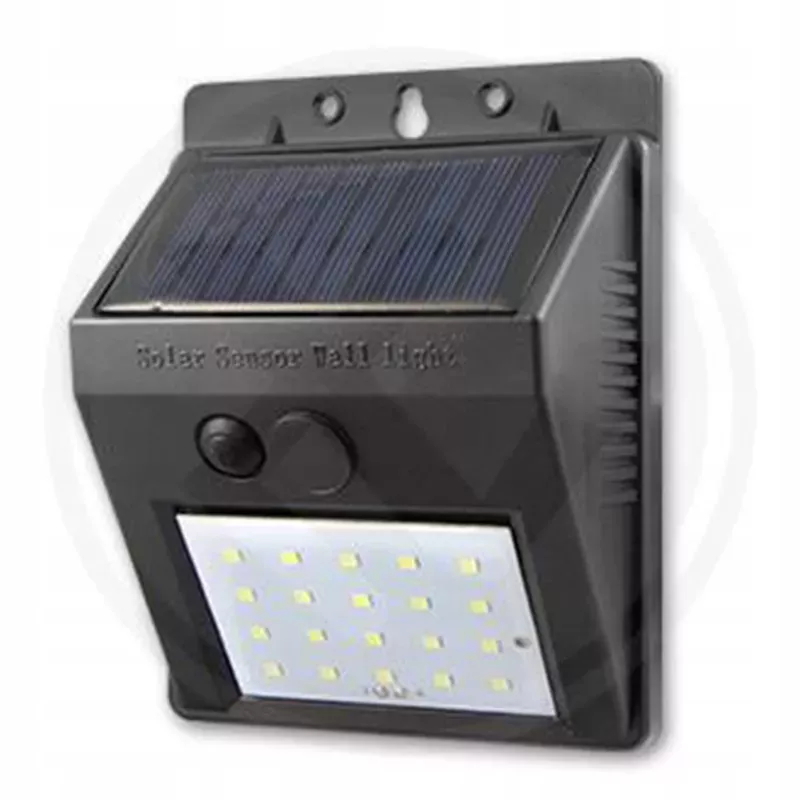 Lampa Solarna LED Oprawa Ogrodowa Zewnętrzna Elewacyjna 3W IP65 Czujnik-5903002034101