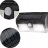 Naświetlacz LED Solarny Lampa Ogrodowa Kinkiet 3 Tryby 5W IP65 Czujnik-5903002034125