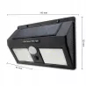 Naświetlacz LED Solarny Lampa Ogrodowa Kinkiet 3 Tryby 5W IP65 Czujnik-5903002034125