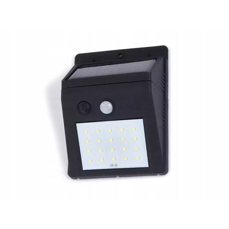 LAMPA LED SOLARNA 3W Z CZUJNIKIEM KINKIET OGRODOWY-5908263383463