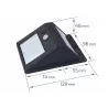 LAMPA LED SOLARNA 3W Z CZUJNIKIEM KINKIET OGRODOWY-5908263383463