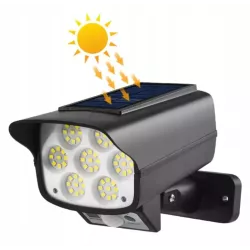 Lampa solarna LED COB z czujnikiem ruchu - atrapa kamery - 5908263387041