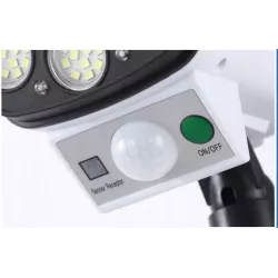 Lampa solarna LED z czujnikiem ruchu - 400 lumenów, IP65 - 5908263387027