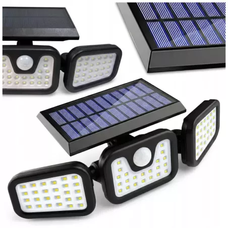 Lampa SOLARNA LED OGRODOWA ZEWNĘTRZNA Naświetlacz uliczna czujnik ruchu-5908263387072
