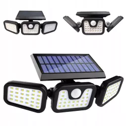Lampa SOLARNA LED OGRODOWA ZEWNĘTRZNA Naświetlacz uliczna czujnik ruchu-5908263387072