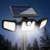 Lampa SOLARNA LED OGRODOWA ZEWNĘTRZNA Naświetlacz uliczna czujnik ruchu-5908263387072