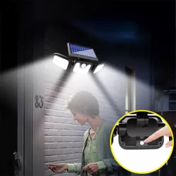 Lampa SOLARNA LED OGRODOWA ZEWNĘTRZNA Naświetlacz uliczna czujnik ruchu-5908263387072