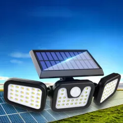 Lampa SOLARNA LED OGRODOWA ZEWNĘTRZNA Naświetlacz uliczna czujnik ruchu-5908263387072