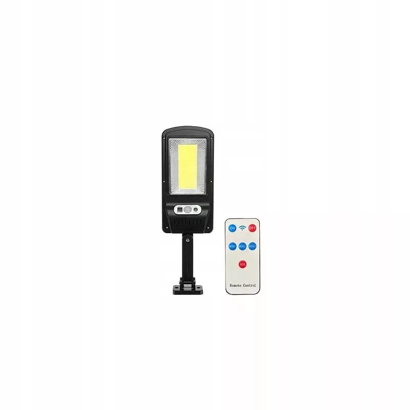 Lampa LED SOLARNA 5W Zewnętrzna z Czujnikiem Ruchu i Zmierzchu + Pilot-5904703006206