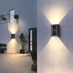 LAMPA SOLARNA EWELACYJNA LED KINKIET ŚCIENNY OGRODOWY IP65-5904703008231