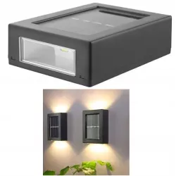 LAMPA SOLARNA EWELACYJNA LED KINKIET ŚCIENNY OGRODOWY IP65-5904703008231