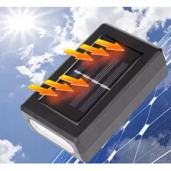 LAMPA SOLARNA EWELACYJNA LED KINKIET ŚCIENNY OGRODOWY IP65-5904703008231