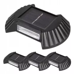 Lampa solarna ogrodowa zewnętrzna Z CZUJNIKIEM elewacyjna do schodów 4szt-5904703008248