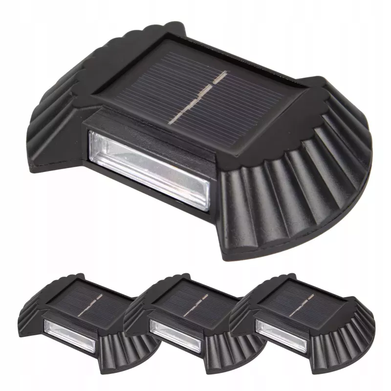 Lampa solarna ogrodowa zewnętrzna Z CZUJNIKIEM elewacyjna do schodów 4szt-5904703008248
