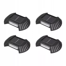 Lampa solarna ogrodowa zewnętrzna Z CZUJNIKIEM elewacyjna do schodów 4szt-5904703008248