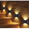 Lampa solarna ogrodowa zewnętrzna Z CZUJNIKIEM elewacyjna do schodów 4szt-5904703008248