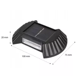 Lampa solarna ogrodowa zewnętrzna Z CZUJNIKIEM elewacyjna do schodów 4szt-5904703008248