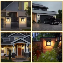 Lampa Solarna LED Latarnia Kinkiet Ścienny z Czujnikiem Ruchu Zmierzchu-5904703008286