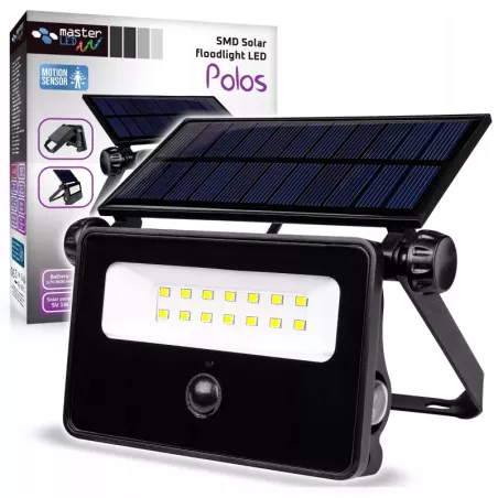 Lampa solarna LED naświetlacz z CZUJNIKIEM RUCHU halogen zewnętrzny-5904703009801