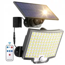Lampa solarna uliczna LED ogrodowa Z CZUJNIKIEM zewnętrzna elewacyjna-5904703014126