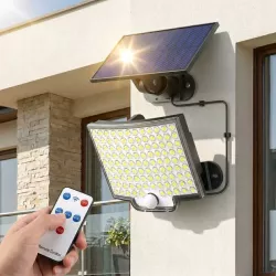 Lampa solarna uliczna LED ogrodowa Z CZUJNIKIEM zewnętrzna elewacyjna-5904703014126