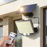 Lampa solarna uliczna LED ogrodowa Z CZUJNIKIEM zewnętrzna elewacyjna-5904703014126