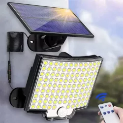 Lampa solarna uliczna LED ogrodowa Z CZUJNIKIEM zewnętrzna elewacyjna-5904703014126