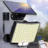 Lampa solarna uliczna LED ogrodowa Z CZUJNIKIEM zewnętrzna elewacyjna-5904703014126