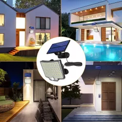 Lampa solarna uliczna LED ogrodowa Z CZUJNIKIEM zewnętrzna elewacyjna-5904703014126