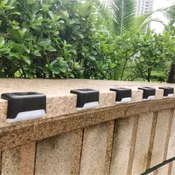 10x Lampki solarne na balkon schody taras ciepłe czujnik zmierzchu LED-5904703016717