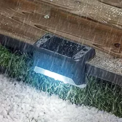 10x Lampki solarne na balkon schody taras ciepłe czujnik zmierzchu LED-5904703016717