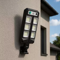 Lampa Solarna Uliczna LED Z CZUJNIKIEM RUCHU I ZMIERZCHU PILOT MOCNA-5904703018841
